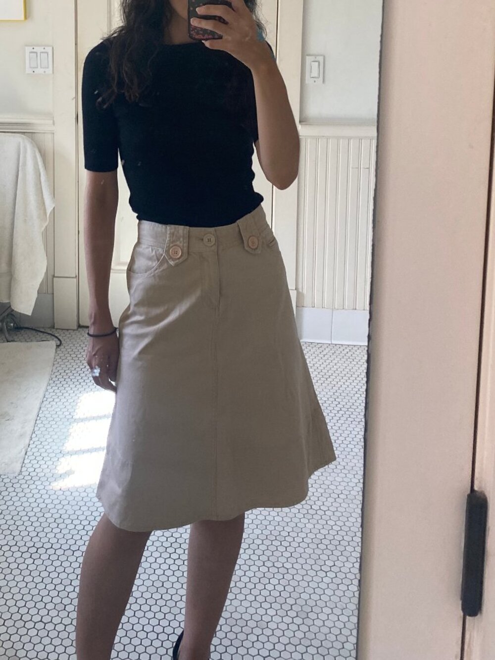 Marc by Marc Jacobs vintage A-line Tan Cotton Skirt - Picture 13 of 13